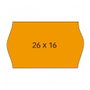 Apli Etiquetas de Precios Removibles Naranja 26x16mm con Sinusoidal