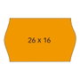Apli Etiquetas de Precios Removibles Naranja 26x16mm con Sinusoidal