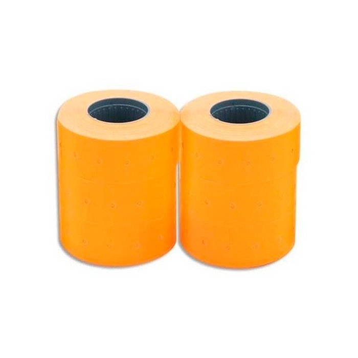 Apli Etiquetas de Precios Removibles Naranja 26x16mm con Sinusoidal
