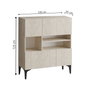 Hanah Home Consola Travertino 100x35x125 cm Tablero Melamina Elegante y Funcional