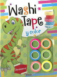 SUSAETA EDICIONES Washi tape dinosaurios