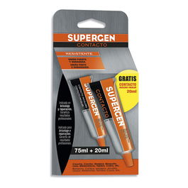 Supergen Adhesivo Contacto Blister 75 ml + Incoloro 20 ml Referencia 62600
