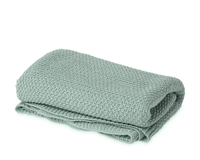 KioKids Set Manta de Bambú y Mordedor Salvia para Bebé +0 Meses | 80x110cm