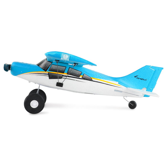 AMEWI Avión de Radio Control Maule M7 RC Listo para Volar (RTF) Azul 51cm Envergadura, Motor Brushless 4 Canales 3D/6G, Batería 500mAh, para +14 Años