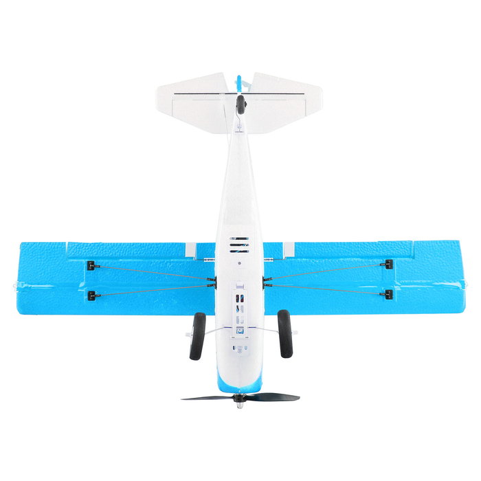 AMEWI Avión de Radio Control Maule M7 RC Listo para Volar (RTF) Azul 51cm Envergadura, Motor Brushless 4 Canales 3D/6G, Batería 500mAh, para +14 Años