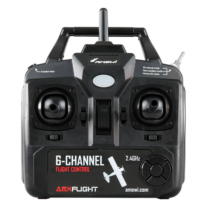 AMEWI Avión de Radio Control Maule M7 RC Listo para Volar (RTF) Azul 51cm Envergadura, Motor Brushless 4 Canales 3D/6G, Batería 500mAh, para +14 Años