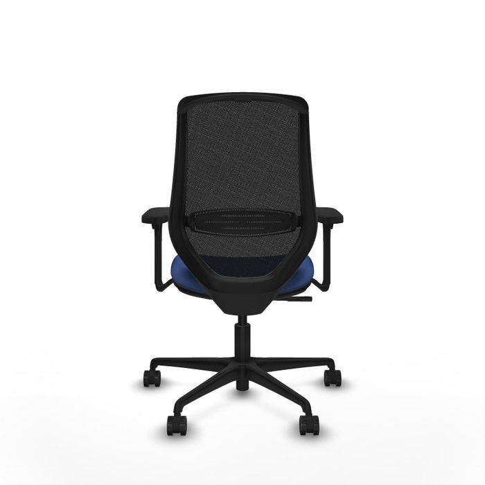 PIQUERAS Y CRESPO Silla de oficina Mardos con mecanismo Sincro, Azul marino y Negro