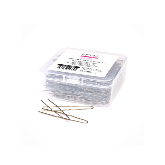 Bifull Horquillas Invisibles 62mm Bronce Caja 400 Unidades Bifull Horquillas Invisibles 62mm Bronce Caja 400 Unidades