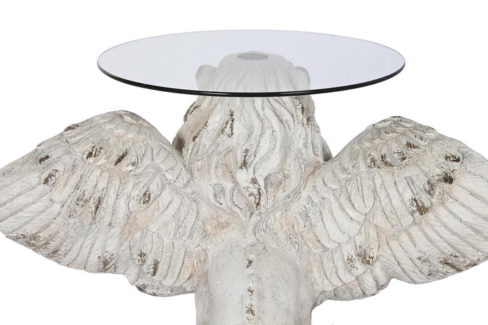 DKD Home Decor Mesita Auxiliar Neoclasico Gris Magnesia Cristal 62 x 61 x 96 cm DKD Home Decor Mesita Auxiliar Neoclasico Gris Magnesia Cristal 62 x 61 x 96 cm