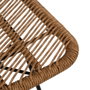 Silla Natural Pe-Acero Salón 47 X 57 X 85,50 cm (Set de 2)