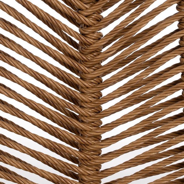 Silla Natural Pe-Acero Salón 47 X 57 X 85,50 cm (Set de 2)