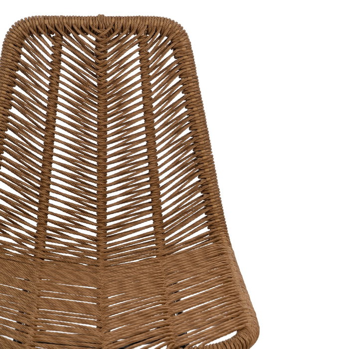 Silla Natural Pe-Acero Salón 47 X 57 X 85,50 cm (Set de 2)