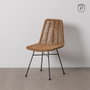 Silla Natural Pe-Acero Salón 47 X 57 X 85,50 cm (Set de 2)