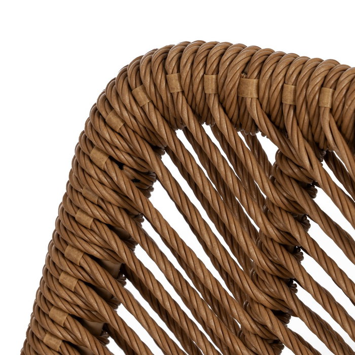 Silla Natural Pe-Acero Salón 47 X 57 X 85,50 cm (Set de 2)