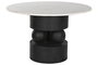 DKD Home Decor Mesa Redonda Comedor Mango y Marmol 120x120x76 cm Diseño Moderno