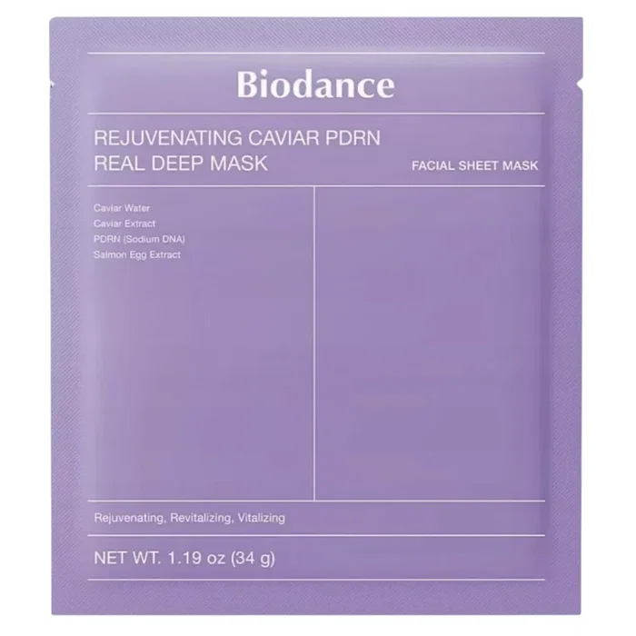 Biodance Mascarilla facial con Caviar PDRN Rejuvenecedora de 34 g Biodance Mascarilla facial con Caviar PDRN Rejuvenecedora de 34 g