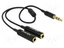 DeLOCK 65356 Cable Audio Splitter 3,5 mm Macho a 2 x 3,5 mm Hembra