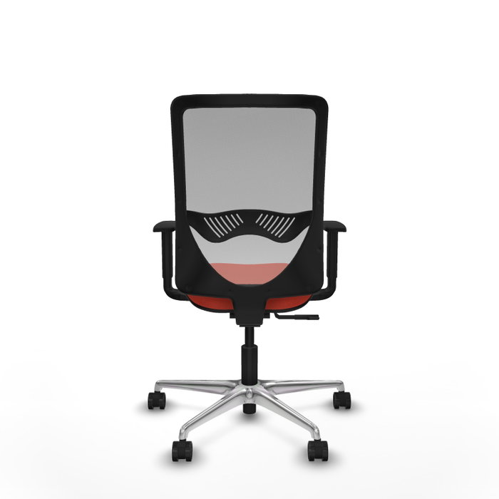 PIQUERAS Y CRESPO Silla de oficina Zulema con mecanismo Sincro, Naranja oscuro y Gris PIQUERAS Y CRESPO Silla de oficina Zulema con mecanismo Sincro, Naranja oscuro y Gris