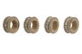DKD Home Decor Set de 4 Servilleteros de Yute y Resina Natural (6x3x6 cm)माहीsku