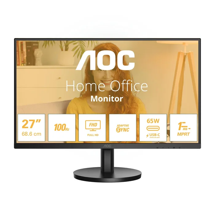 AOC 27B3CA2 Monitor de 27'' Full HD IPS 100Hz USB-C HDMI Negro