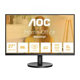 AOC Monitor 27" 27B3CA2, Full HD 1920x1080 IPS, 100Hz, 1ms MPRT, Altavoces, USB-C, HDMI, Negro