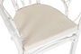 DKD Home Decor Silla de Ratán y Poliéster Blanco