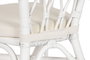 DKD Home Decor Silla de Ratán y Poliéster Blanco