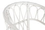 DKD Home Decor Silla de Ratán y Poliéster Blanco