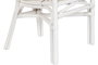 DKD Home Decor Silla de Ratán y Poliéster Blanco