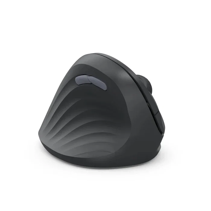 Hama EWM-500L Ratón Inalámbrico Ergonómico Vertical para Zurdos, 1800 DPI Ajustable, 7 Botones, Conexión RF 2.4 GHz, Color Negro