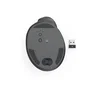 Hama EWM-500L Ratón Inalámbrico Ergonómico Vertical para Zurdos, 1800 DPI Ajustable, 7 Botones, Conexión RF 2.4 GHz, Color Negro