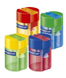 Afilalapiz Staedtler C/Deposito Transparente (Surt. 4 Colores) Expositor 10