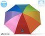 Parasol Arcoiris 240 cm con Orientación, Hierro y Nylon UPF50+ 170T 28-32 mm