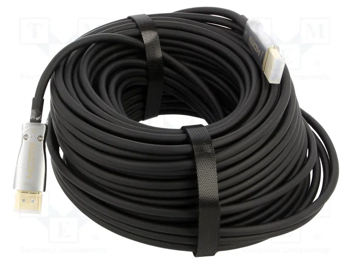 QOLTEC Cable HDMI Óptico de 30m con Soporte ARC y HDMI CEC QOLTEC Cable HDMI Óptico de 30m con Soporte ARC y HDMI CEC