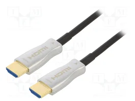 QOLTEC Cable HDMI Óptico de 30m con Soporte ARC y HDMI CEC