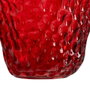 Ixia Jarrón Fresa Rojo de Cristal Decoración 23 x 19 x 25 cm