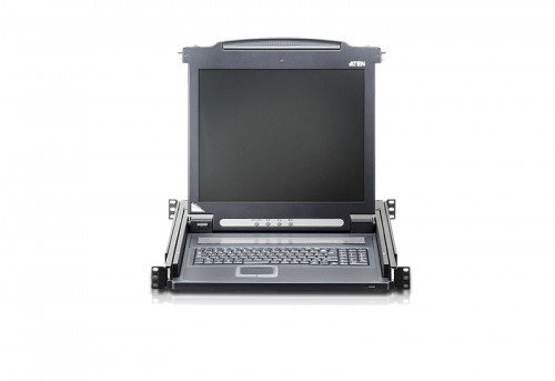 Aten CL1000M Consola KVM LCD de 17" con Teclado Español, USB, VGA y Montaje en Rack