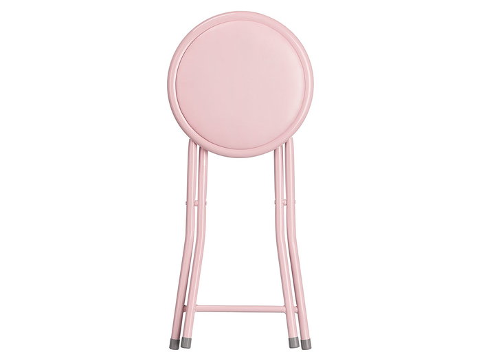 Giftdecor Taburete Plegable PVC Rosa 29 cm x 69 cm x 5 cm (Set de 10)