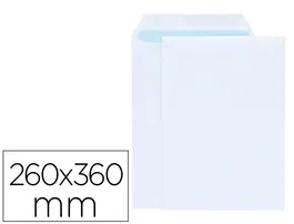 Liderpapel Bolsa Blanco 260x360 mm Papel Offset 100 gr Caja 250 Unidades