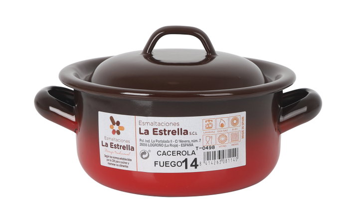 La Estrella Cacerola Fuego 1L (Pack de 6 Unidades)