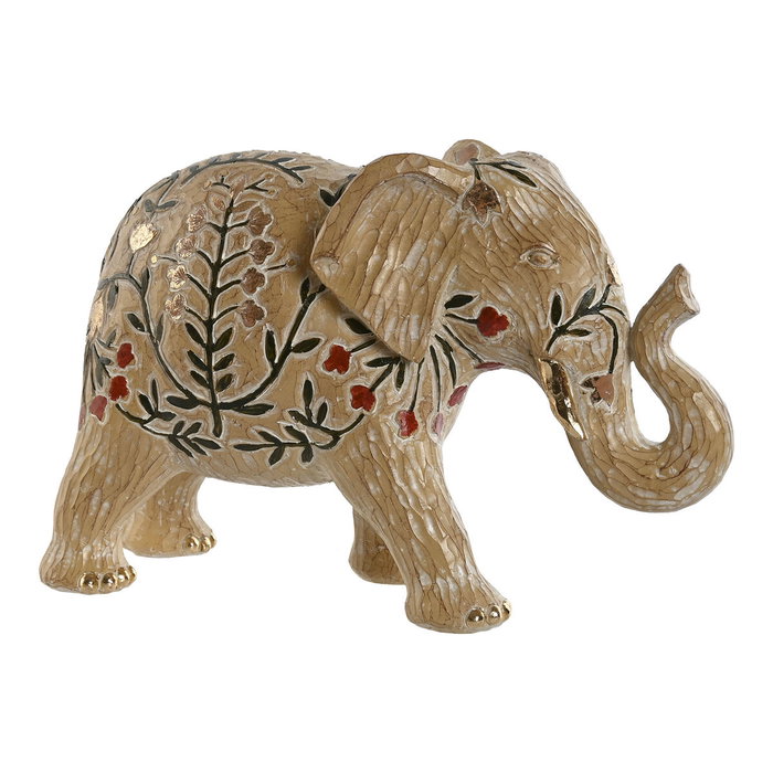 DKD Home Decor Figura de Elefante Multicolor en Resina DKD Home Decor Figura de Elefante Multicolor en Resina