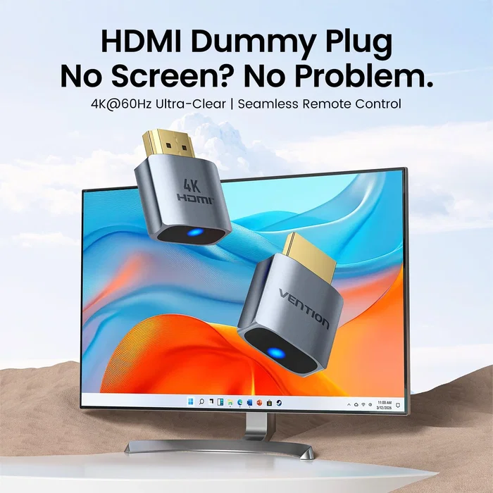 Vention Adaptador de Arranque Remoto HDMI Dummy AIXH0 Gris