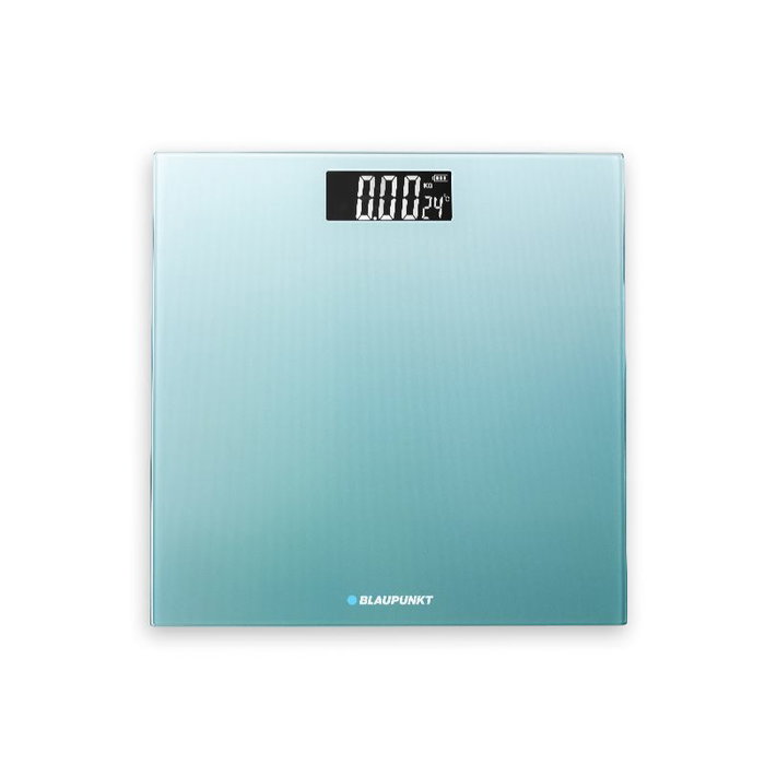 BLAUPUNKT Báscula de Baño Digital con Indicador de Temperatura y Superficie de Cristal Extraplano