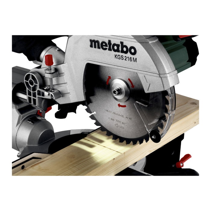 Metabo Set KGS 216 M + KSU 251 con función de tracción y soporte de máquina