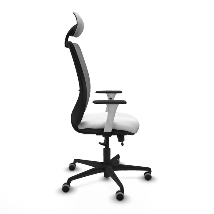 PIQUERAS Y CRESPO Silla de oficina Zulema con mecanismo Sincro/Traslack, Gris y Blanco PIQUERAS Y CRESPO Silla de oficina Zulema con mecanismo Sincro/Traslack, Gris y Blanco