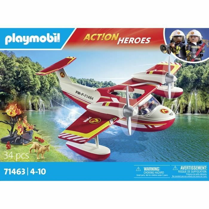 Playmobil Hidroavión de Bomberos Action Heroes 71463