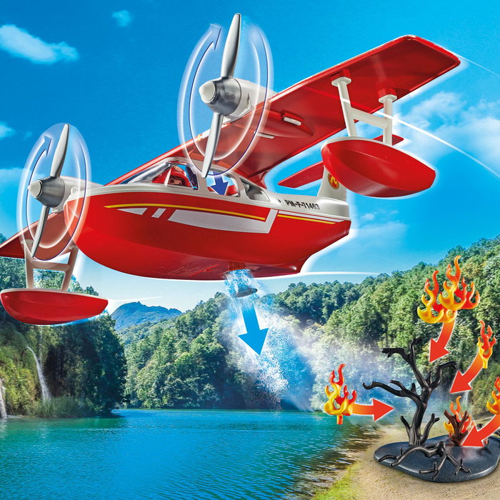 Playmobil Hidroavión de Bomberos Action Heroes 71463