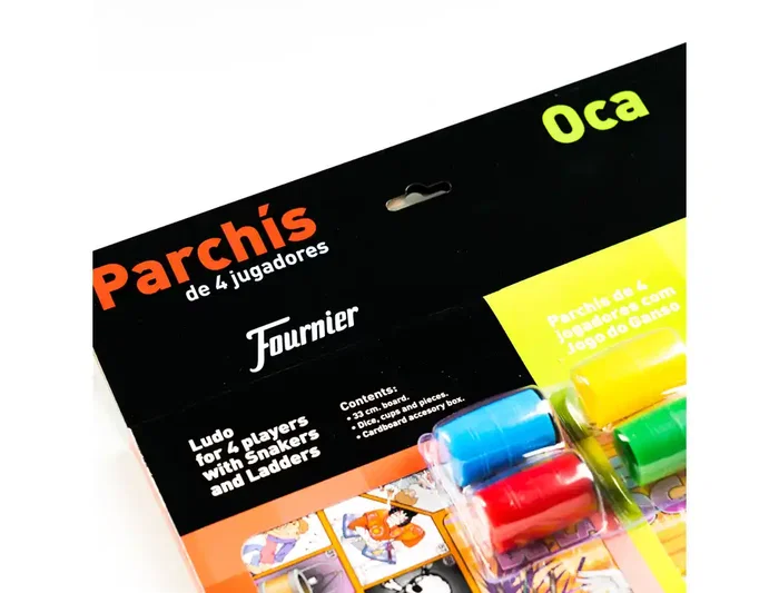 Fournier Juego de mesa Parchís con oca tablero pequeño 42,5x33x4,45 cm