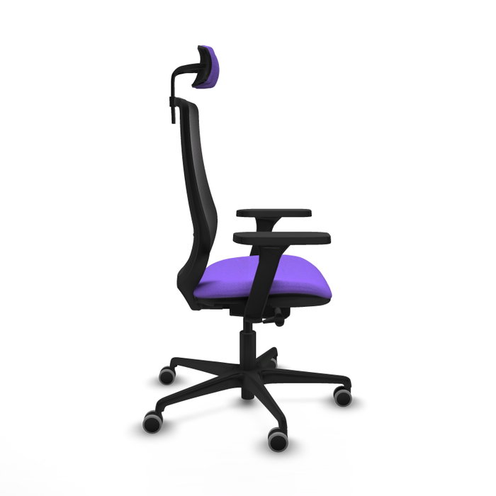 PIQUERAS Y CRESPO Silla de oficina Mardos con mecanismo Sincro/Traslack, Lila y Negro PIQUERAS Y CRESPO Silla de oficina Mardos con mecanismo Sincro/Traslack, Lila y Negro