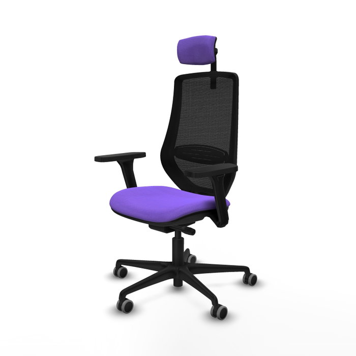 PIQUERAS Y CRESPO Silla de oficina Mardos con mecanismo Sincro/Traslack, Lila y Negro PIQUERAS Y CRESPO Silla de oficina Mardos con mecanismo Sincro/Traslack, Lila y Negro